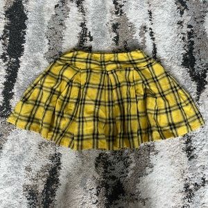 Plaid Yellow Skirt